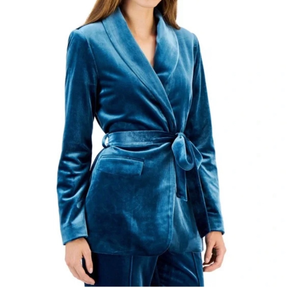 INC INTERNATIONAL CONCEPTS Velvet Wrap Blazer